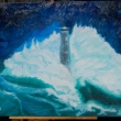 Lighthouse, oil, 24 in x 30 in