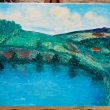 Calm water, oil, 16 in x 20 in