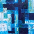 Variations in blue, oil, 18 in x 24 in