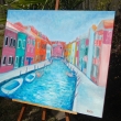 Burano, oil, 24 in x 30 in