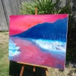 Croatian sunset, oil, 24 in x 30 in